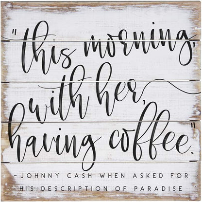 Simply Said, INC Perfect Pallets Petites Johnny Cash's Paradise, 8x8 in Wood Sign PET19508