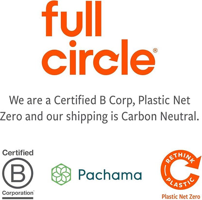 Full Circle Fresh Air Kitchen Compost Bin – Odor-Reducing Countertop Compost Container with Patented Airflow Design, Includes Compostable Bags, Easy to Clean, 1.5 Gallon, Gray