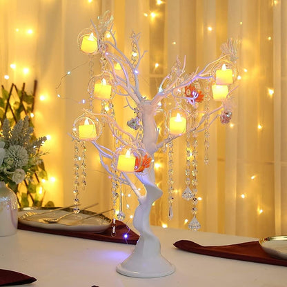 3.15 inches Hanging Tealight Holder Glass Globes Terrarium Wedding Candle Holder Candlestick (18 Pcs/Set) (18pcs)