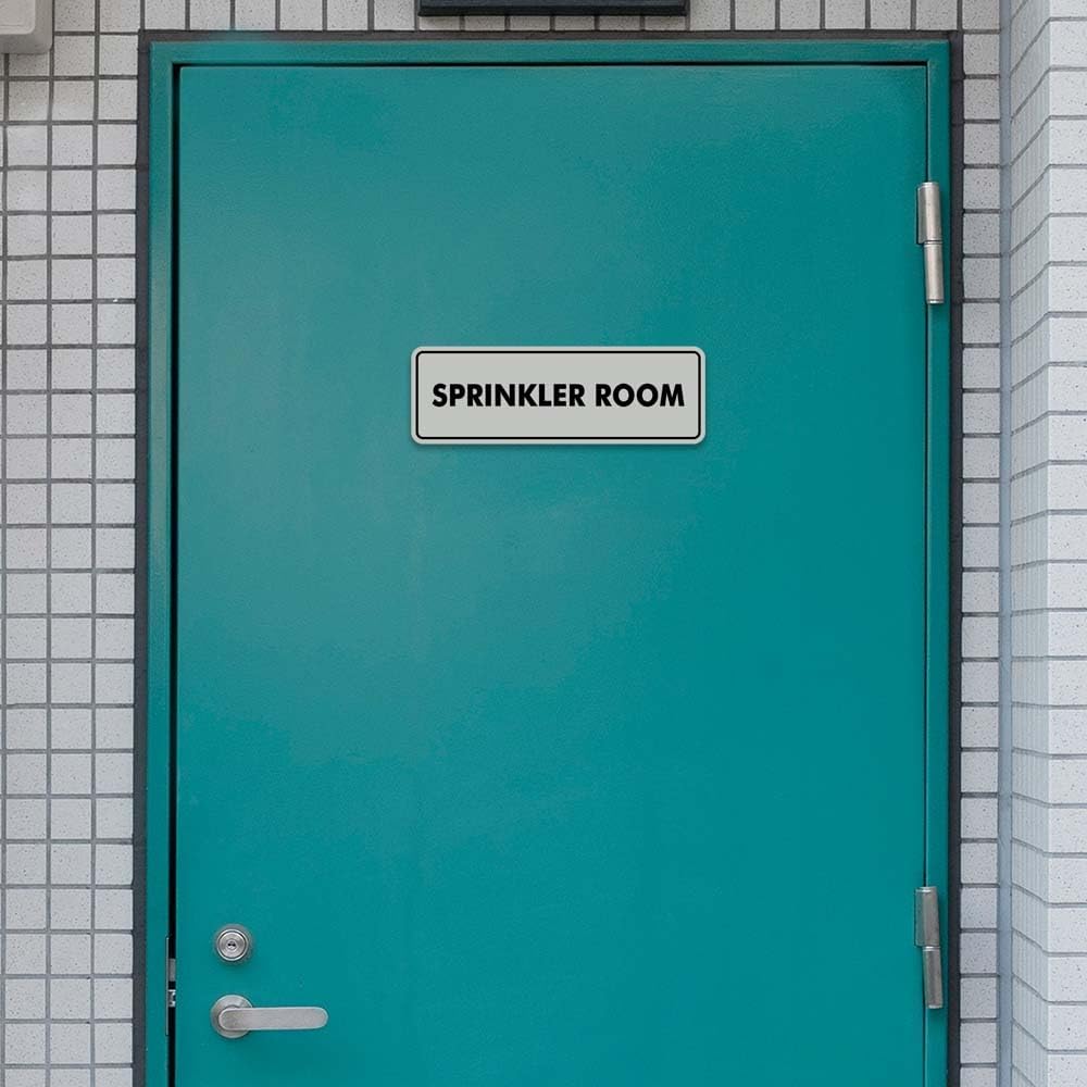 Signs ByLITA Standard Sprinkler Room Sign (Black Gold) - Large