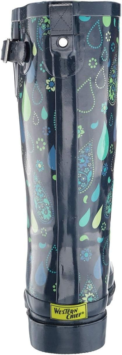 Western Chief Women's Tall Waterproof Rain Boot Outdoor Garden Shoes