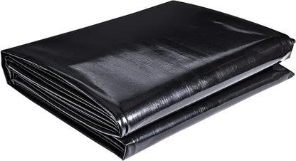 ToLanbbt Pond Liner 7 x 10 Ft, 20 Mil HDPE UV Resistant Preformed Pond Liner Easy Cutting, Underlayment for Fountain, Waterfall, Koi Pondsand Water Garden (Black)