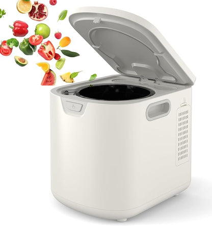 3.5L Fully Automatic Kitchen Compost Bin,Indoor Electric Food Waste Recycler with One-Click Cleaning & LED Display,Fast Fermentation to Organic Fertilizer,Eco-Friendly Countertop Composter