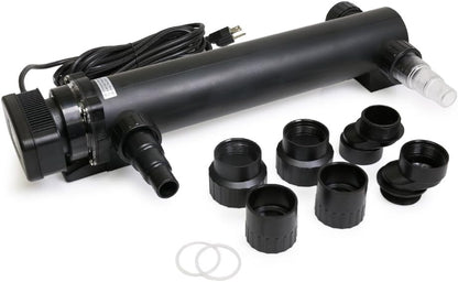 24W Non-Submersible UV Ultraviolet 21.5" Light Clarifier Lamp Filter for Aquarium Koi Pond Fish Tank