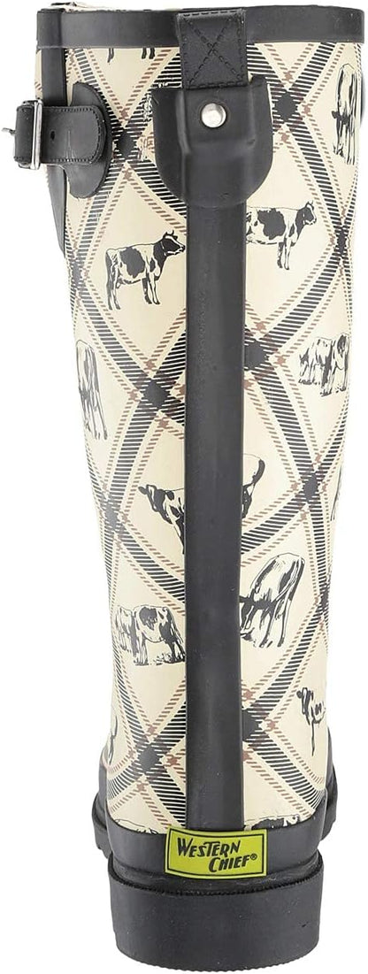 Western Chief Women's Tall Waterproof Rain Boot Outdoor Garden Shoes
