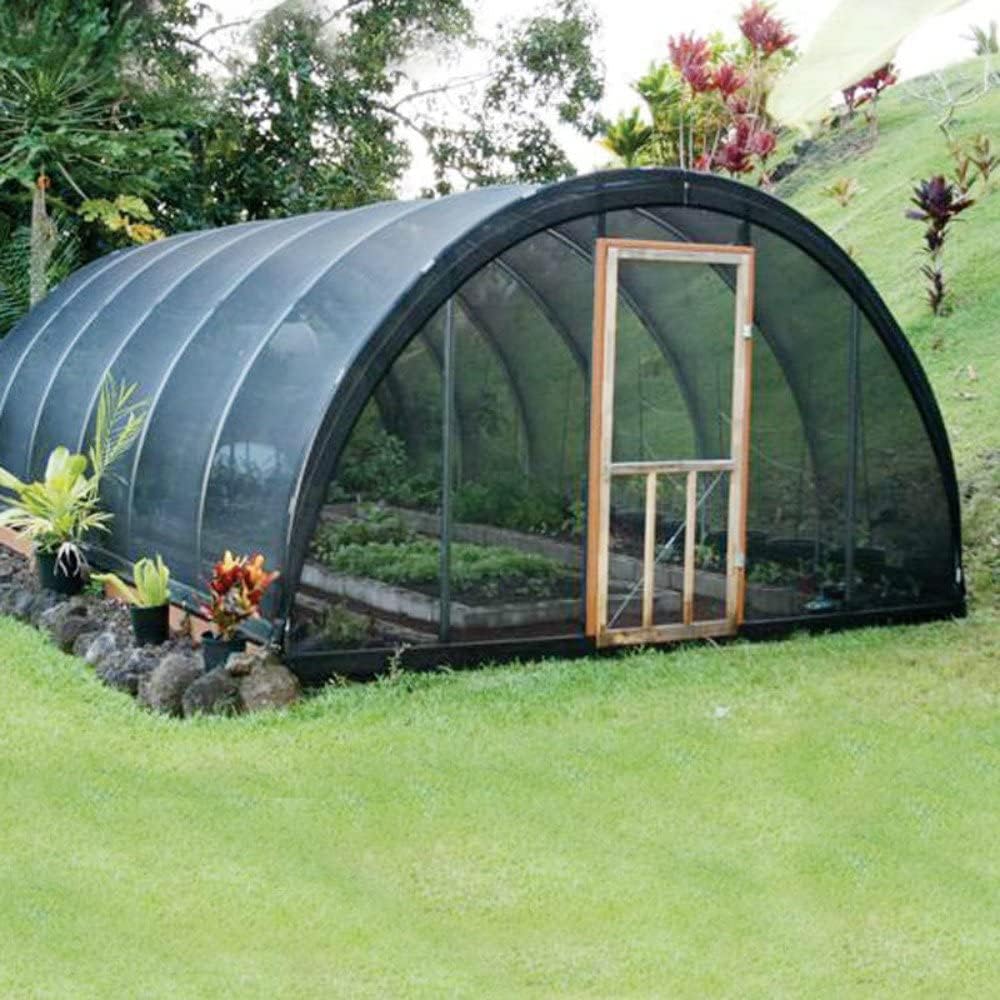 Agfabric 40% Shade Cloth 10X 10ft Sun Shade Fabric Sunblock Shade Cloth Cover with Clips for Plants, Black