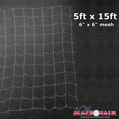 OLDMACDONALD Heavy-Duty Polyester Garden Trellis Netting Plant Climbing Net for Growing Vines Plants Vegetables Fruits Flowers, 5-Feet by 15-Feet (60" x15' / 1.52m x 4.5m) (mesh 6"x6" / 15cm x 15cm)