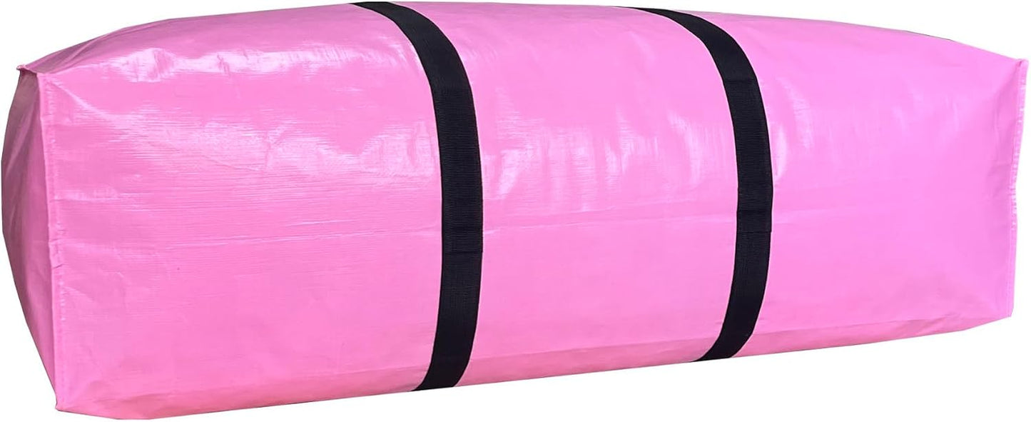 Extra Large Storage Bags, Jumbo Moving Tent Storage Bags, Waterproof Foldable Big Turquoise XL Duffle Bag for Travel, 38x23x11inch - 2PACK