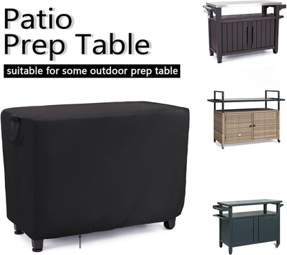 Patio Prep Table Cover for 52 Inch Keter Unity XL Portable Outdoor Table,Waterproof Outdoor Bar Table Covers,Outdoor Grill Cart Pizza Oven Table Cover