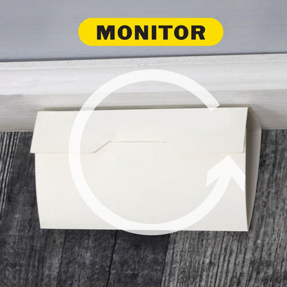 PIC Mouse Glue Boards, Baited Glue Trap with Sticky Adhesive, Sticky Mouse Traps for Indoors, Trampas para Ratones Pest Control Trap, Easy to Set, Non-Toxic, Disposable, 12 Pack (48 Traps Total)