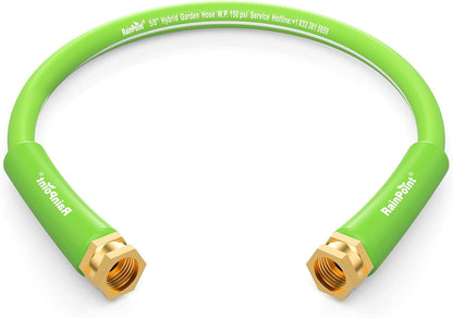 RAINPOINT Leader Garden Hose 3ft - Lightweight Water Hose - Flexible, Heavy Duty, Hybrid Rubber, with Female to Female Fittings