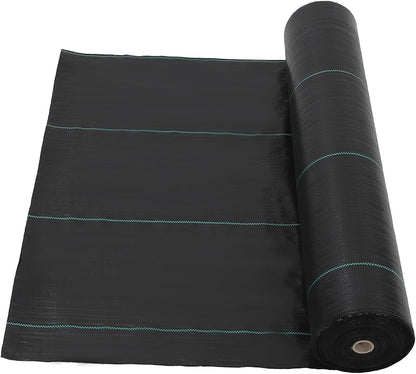 6.5ft x 330ft Weed Barrier Landscape Fabric Heavy Duty, Premium 3.2oz Ground Cover Weed Block Gardening Mat, Easy Setup & Superior Weed Control