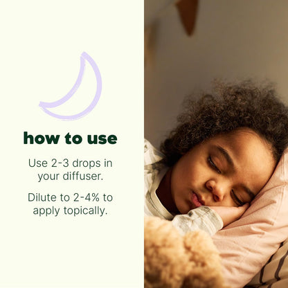Plant Therapy KidSafe Organic Nighty Night Essential Oil Blend for Sleep 10 mL (1/3 oz) 100% Pure, Undiluted, Therapeutic Grade