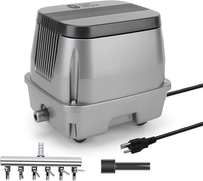 AquaMiracle Linear Air Pump, 635/950/1600/4000GPH Pond Bubbler Septic Air Pump, Energy-Efficient Pond Aerator for Outdoor Ponds, Aquariums, Hydroponics, Waste Treatment