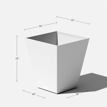 Veradek Pure Series Nobleton Plastic Planter - Large Pots for Indoor or Outdoor Porch/Patio | Durable All-Weather Use with Drainage Holes | Modern Planter Décor for Flowers, Shrubs, Trees