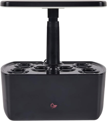 AeroGarden Harvest Lite, Indoor Garden Hydroponic System with LED Grow Light, Holds up to 6 AeroGarden Pods, Black