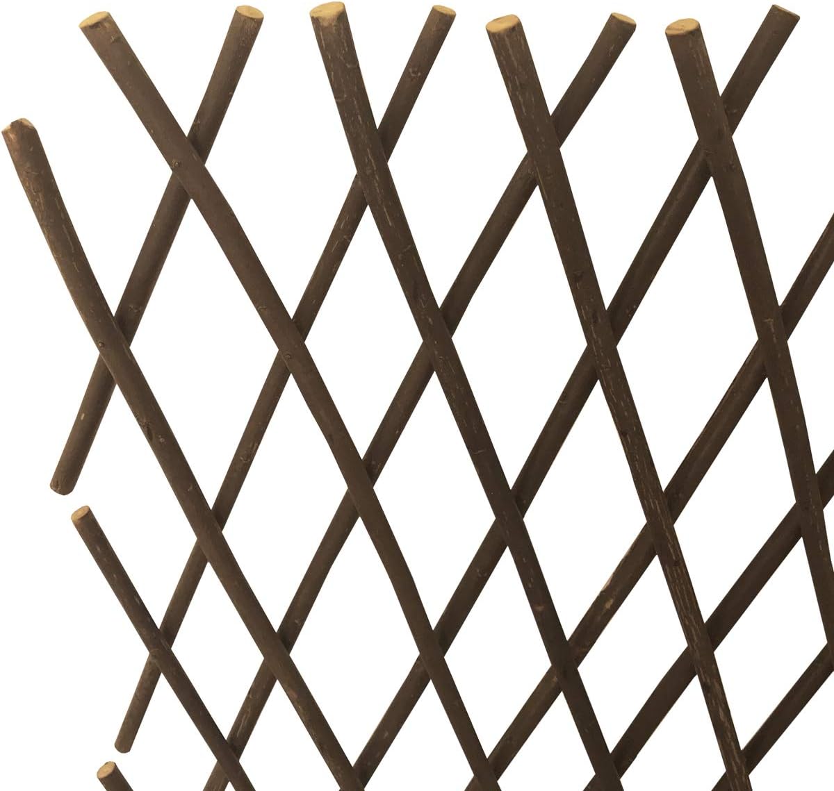 Nature Willow Trellis Expandable Plant Support Plant Climbing Lattices Trellis Willow Expandable Trellis Fence for Climbing Plants Support 36x92 Inch,Double Panel (2)