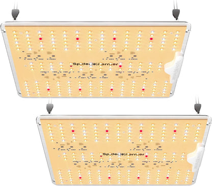 Spider Farmer 2025 New SF1000D 2Pack LED Grow Light with Samsung LM301B Diodes Deeper Penetration & IR Lights Full Spectrum Growing Lamps for Indoor Plants Seedlings Vegetables Flowers 2x4 Grow Tent