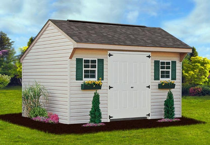 Flower Box 18" x 6" x 5" White Polyethlene for Window Sills, Sheds, and Playhouses, 1 PK (FB18W-BX1)