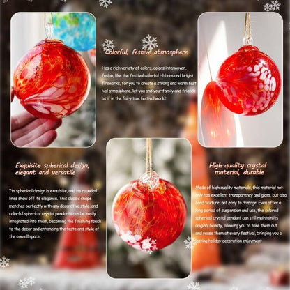 4 Inch Hand Blown Glass Gazing Ball Witches Ball Ornament Garden Patio Window Decor