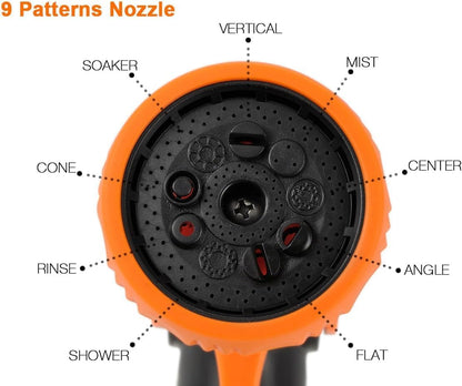 Giraffe Tools Garden Hose Nozzle 9 Adjustable Spray Modes Water Gun for Garden Hose Reel, Car Washing, Watering, Dog Washing PRO Model