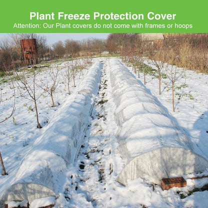 YFFSIDMY Plant Covers Freeze Protection 8'x40', Frost Blankets for Outdoor Plants and Trees, Frost Cloth Freeze Plant Protection Cover, Winter Frost Blanket, Heat Protection Floating Row Cover, White