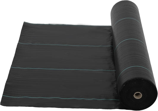 PioneerWorks 6.5ft x 300ft Premium 3oz Pro Garden Weed Barrier Landscape Fabric Durable & Heavy-Duty Weed Block Gardening Mat, Easy Setup & Superior Weed Control, Eco-Friendly & Convenient Design