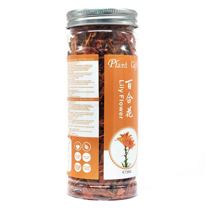 Plant Gift 100% Pure Natural Lily Tea, Premium Lilies, Dried Health Lily Flower Tea 35g