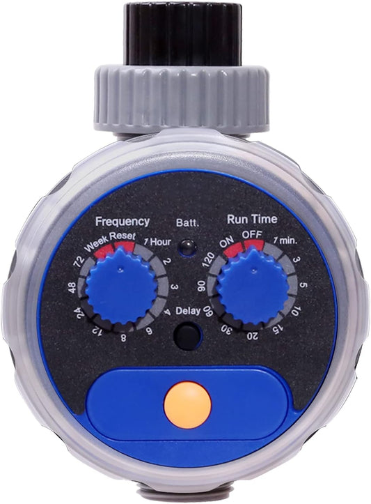 Sprinkler Water Timer Programmable Garden Zero Pressure Waterproof Irrigation Controller Hose Timer for Outdoor Lawns & Garden Blue