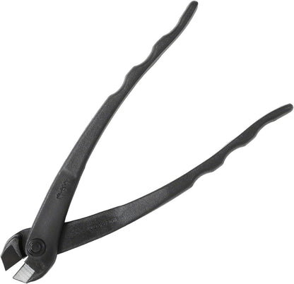 Wazakura Hanafubuki Hand Forged Bonsai Tree Wire Cutter MADE IN JAPAN 7.7inch (195mm), Japanese Garden Tool, Rounded Ends - Black