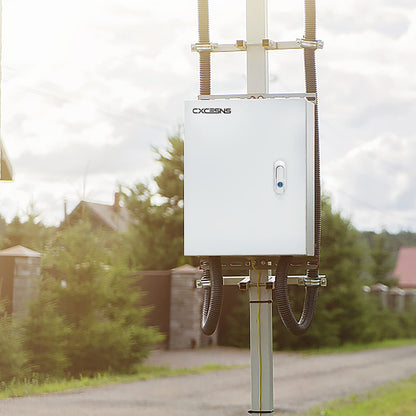 Outdoor Electrical Box 12 x 10 x 6''D NEMA 4X Enclosure Steel Box, Waterproof & Dustproof Outdoor/Indoor Lockable Electrical Junction Box, with Mounting Plate