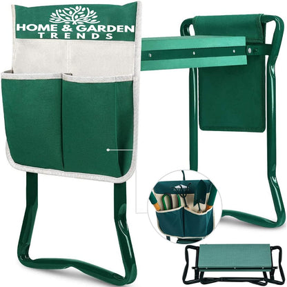Garden Kneeler and Seat, Foldable Garden Stool Heavy Duty Gardening Bench for Kneeling and Sitting to Prevent Knee & Back Pain, Gardening Gifts for Women, Grandparents, Seniors, Mom & Dad