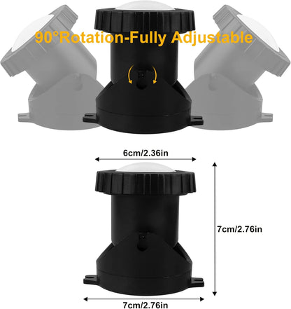 Cold White Pond Lights, Super Bright LED Underwater Submersible Landscape Spotlights, Switch Control IP68 Waterproof Fountain Lights for Fish Aquarium Tank Garden Yard Pool (Set of 3)