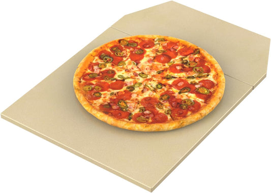 Pizza Stone Replacement for Ooni Karu 16 Multi-Fuel Pizza Oven, Heavy Duty Ceramic Grill Plate Accessories Pizza Baking Stone for Oven/Grill, Thermal Shock Resistant
