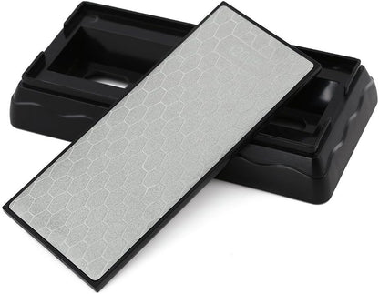 Double-sided Diamond Sharpening Stone,YCAMMIN Knife Sharpener Stone diamond sharpener Honeycomb Surface Plate with Non-slip Base for Scissors Knives Outdoor Kitchen Sharpen Tools (600/1200 Grit)
