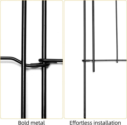 No Dig Garden Fence 16in x 20ft 20 Panels Decorative Garden Border for Fencing for Flower Beds, Dog Barrier, Patio and Yard Decoration