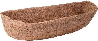 30 inch Replaceable Coco Liner for Railing Basket Horse Trough Coco Liner for Window Box, Coco Liner for Fence Flower Baskets 100% Natural Coir Liners for Basket (30 in / 2Pcs)