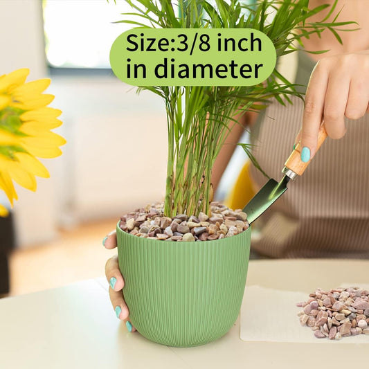 10 LB Natural Pea Gravel Small Pebbles - 3/8 Inch Decorative Pebbles for Indoor Plants,Terrarium Rocks, Outdoor Decorative Rocks, Vase, Succulent Rocks, Aquarium Gravel and Landscaping Rocks