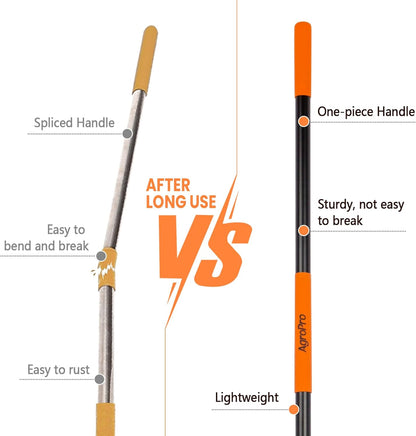 Garden Hoe for Weeding, Heavy Duty Hoe Garden Tool Long Handle, 58 Inches