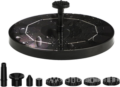 3W Solar Fountain Pump for Bird Bath and Garden, 6 Nozzle Solar Powered Water Fountain Pump, Floating Solar Water Pump for Outdoor Ponds, Pool, Fish Tank, and Mini Fountains