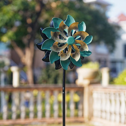 DREAMSOUL 13" Wind Spinners Outdoor with 5 Prongs Stake Wind Spinners for Yard and Garden (63 * 13 Inches)