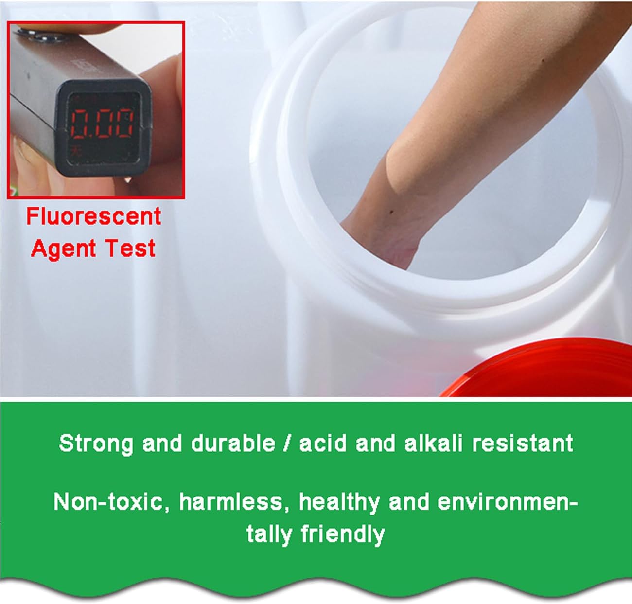 Heavy Duty Water Container Plastic Water Storage Carrier with Tap 50l 80l 110l 200l Water Tank Water Bottle Dispenser for Camping Caravan Hiking Outdoor(Size:50L)