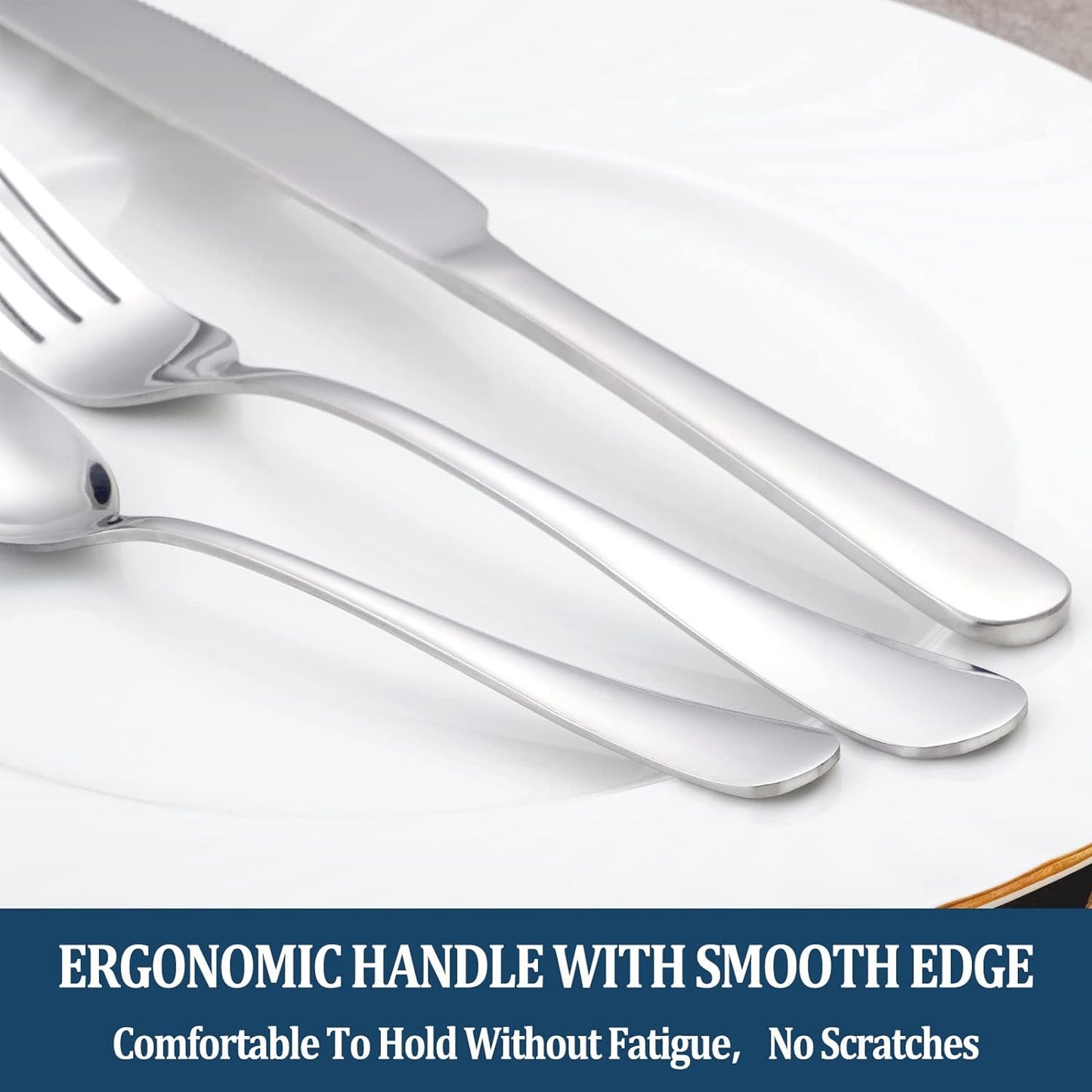 Dinner Forks,Set of 16 Top Food Grade Stainless Steel Silverware Forks,Table Forks,Flatware Forks,8 Inches,Mirror Finish & Dishwasher Safe,Use for Home,Kitchen or Restaurant