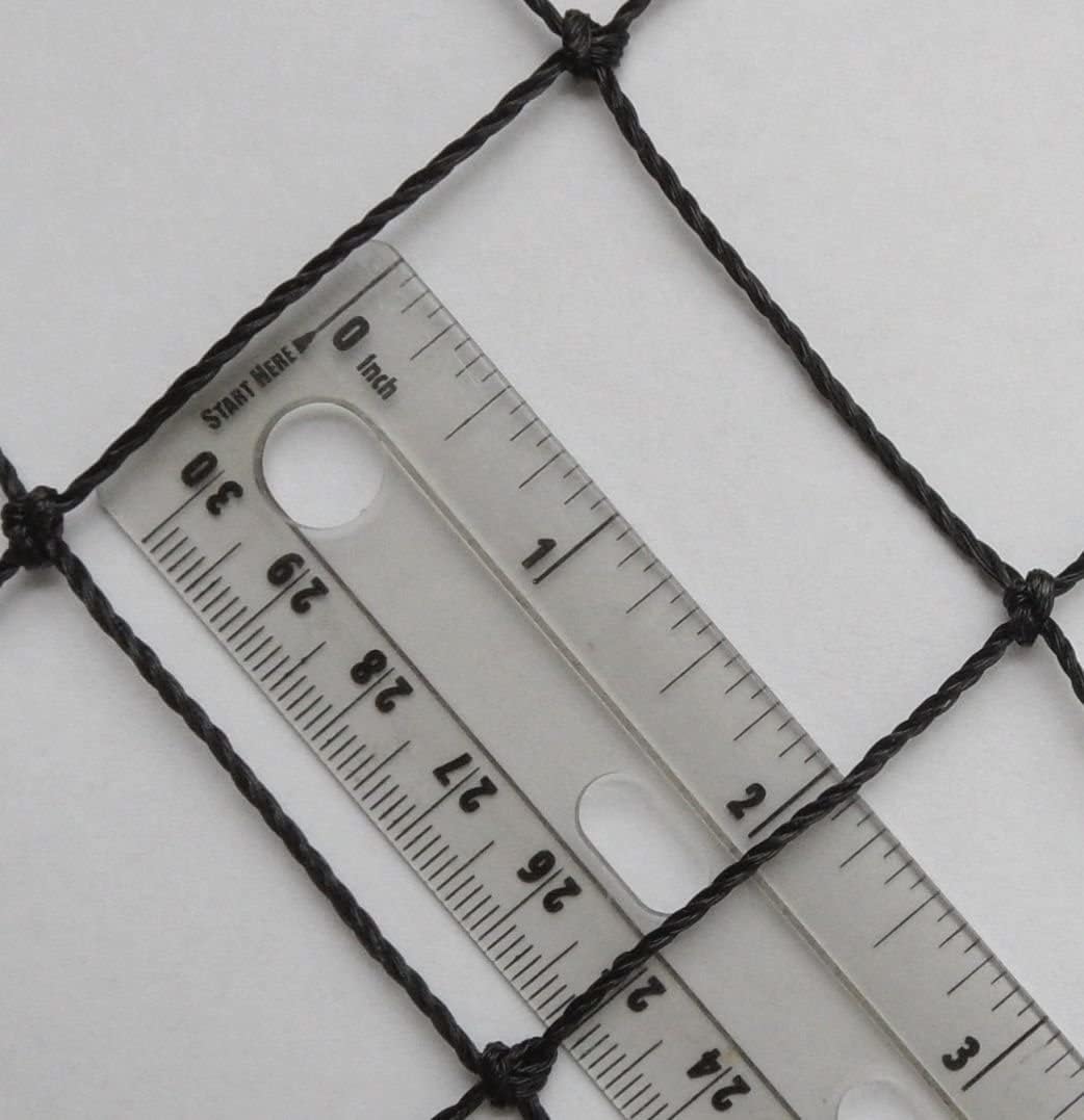 Poultry Netting 1" or 2" Mesh Heavy Knotted Nets Aviary Gamefowl Quail Chicken Bird Block Net Long Lasting Break/Burst 85/245 lb Polyethylene 8-10 Year Lifespan (50' X 150', 2)
