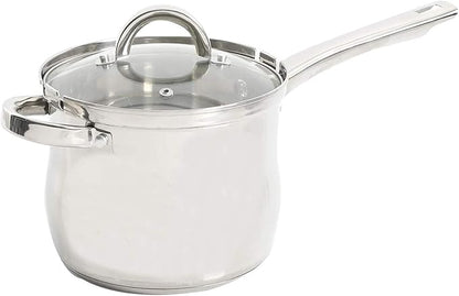 Oster 91537.03 Sangerfield 3.65-Quart Stainless Steel 3-Piece Deep Fryer Cookware Set – Durable Kitchen Frying Pots