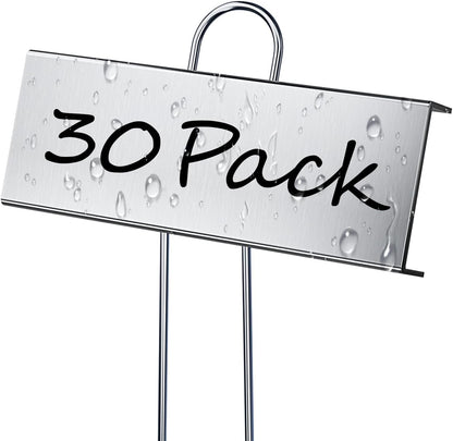 30 Pack Metal Plant Labels for Outdoor Garden Waterproof Plant Markers, Labels Garden Markers for Seedlings Herbs Vegetable Greenhouse Gifts, with Pen