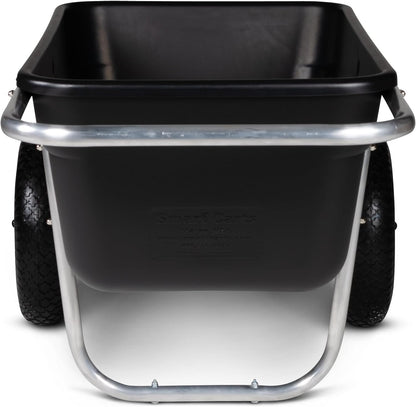 Smart Carts Premium Yard Cart - Strong, Lightweight, and Perfectly Balanced (16" Air Filled Wheels)