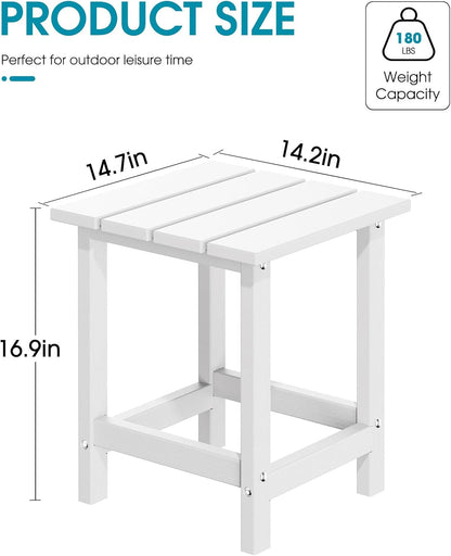 MUCHENGHY Folding Adirondack Chairs, Patio Chairs, Lawn Chairs, Outdoor Chair, Adirondack Chair Plastic, Fire Pit, Weather Resistant with Cup Holder for Deck, Backyard, Garden(White, 3-Piece)
