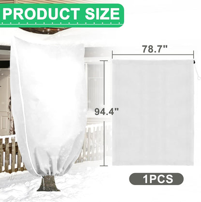 DQS Plant Covers Freeze Protection, 78.7" x94.4" Winter Frost Protection Blankets Frost Cloth,Suitable for Outdoor Winter Frost, Cold Weather, shrubs, Trees, Jackets, and coverings