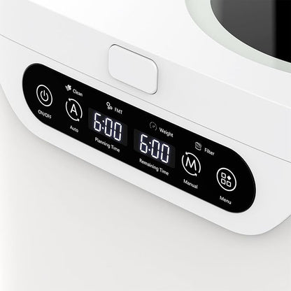 4L Electric Composter for Kitchen, Smart Compost Bin Outdoor Indoor, Auto-Cleaning, 2 Detachable Carbon Filter, Turn Food Waste to Fertilizer for Garden